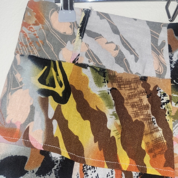 For Cynthia Linen Blend Pattern Skirt - Picture 7 of 12